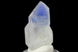 Double-Terminated Dumortierite Quartz Crystal - Vaca Morta Quarry #169293-1